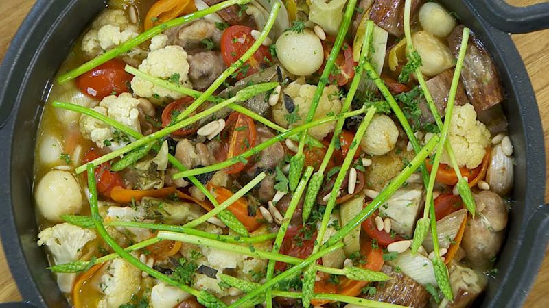 Torres en la cocina - Verduras guisadas con pavo