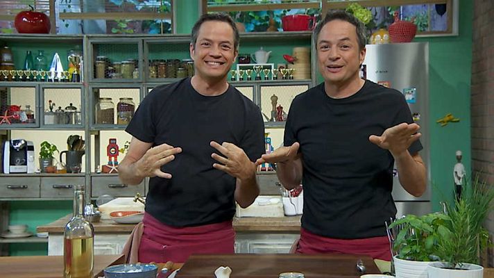 Torres en la cocina - Verduras con pavo y terrina de pollo con foie