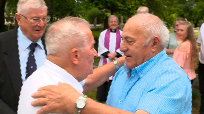 Telediario 1 - El marinero gallego, Benito Mayo, ha vuelto al lugar en el que naufragó hace 53 años