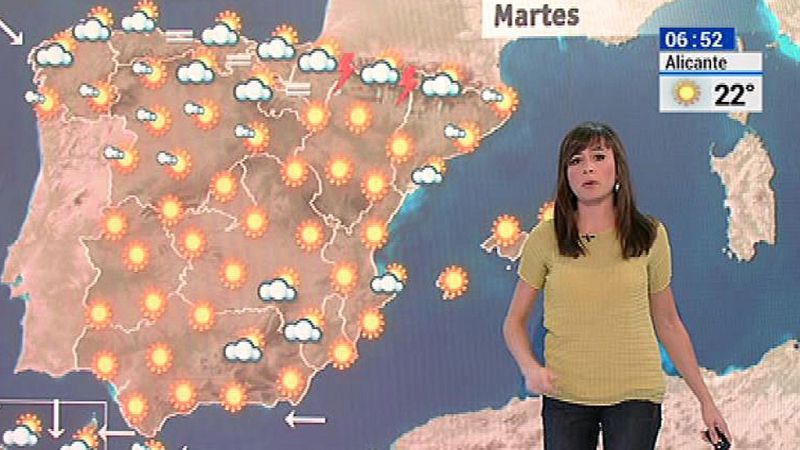 Vuelve el calor al interior peninsular este martes 11 de julio