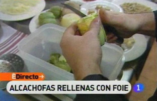 RTVE Cocina - Alcachofas rellenas con foie