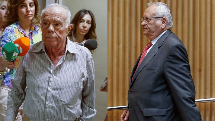 Telediario 1 - Comparecen en el Congreso los extesoreros del PP Rosendo Naseiro y Ángel Sanchís
