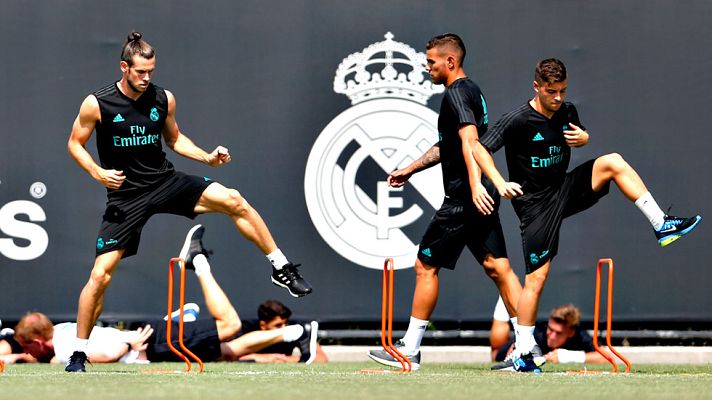 Telediario 1 - Evacuada la Universidad de UCLA, donde entrena el Real Madrid, por una amenaza de bomba