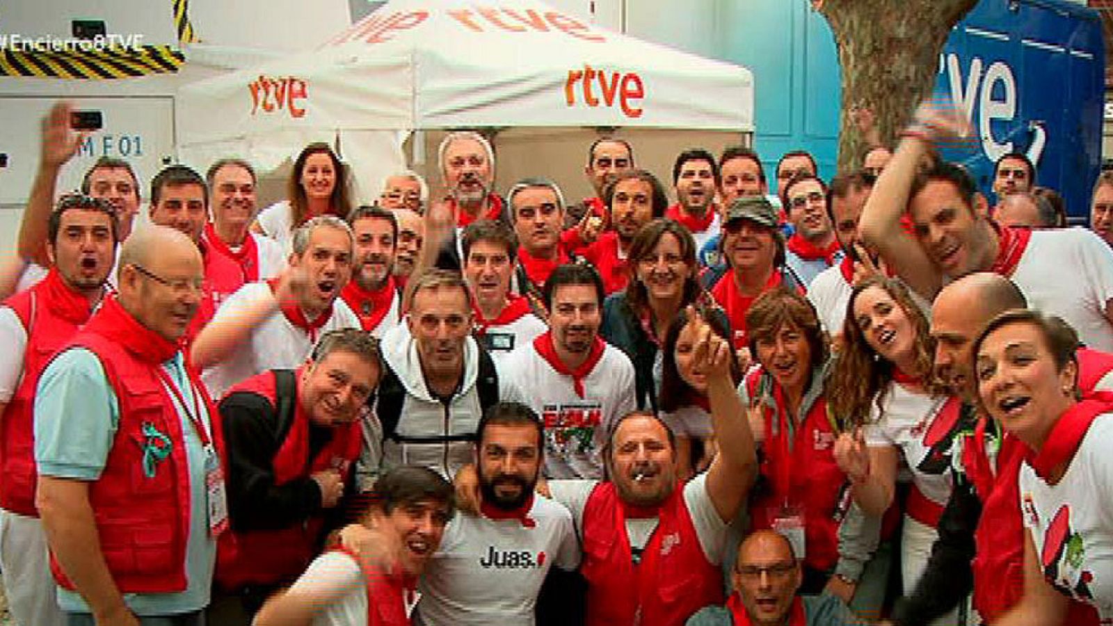 El equipo de TVE desplegado en San Fermín 2017 se despide