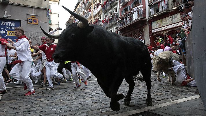 Telediario 1 - San Fermín 2017 deja encierros limpios y rápidos