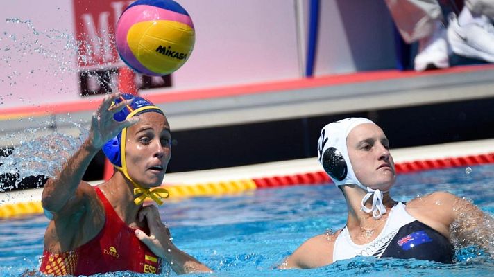 Telediario 1 - Budapest 2017. Waterpolo femenino. Fácil estreno mundialista de España