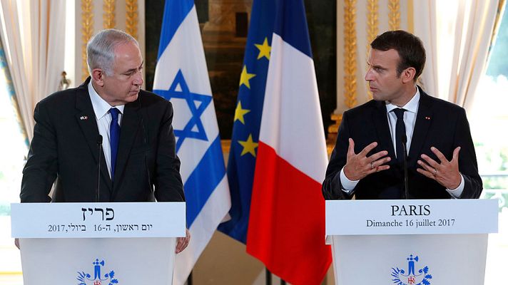Informativo 24h - Macron reafirma ante Netanyahu su posición a favor de dos Estados y reclama reanudar el diálogo