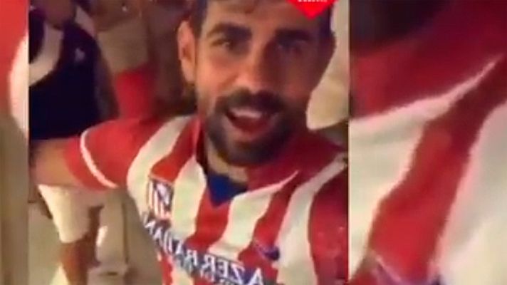 Telediario 1 - Diego Costa ya se viste del Atlético