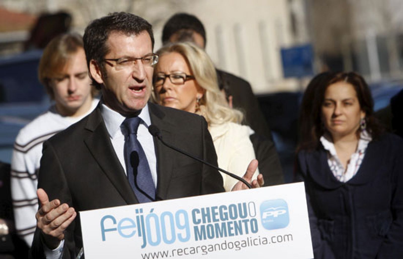 Pérez Touriño ofrece un mítin en Vilalba y Núñez Feijóo visita Celanova en Ourense | Ver