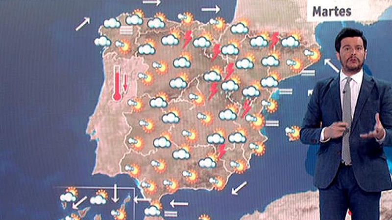 El Tiempo - Bajan las temperaturas y aumentan las tormentas en la Península