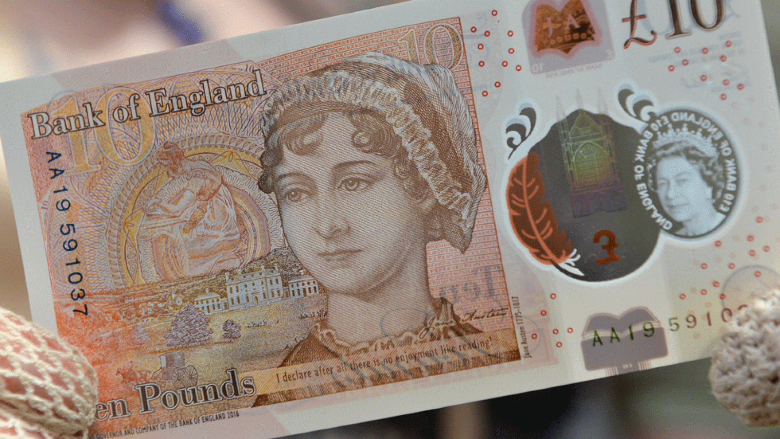 Jane Austen aparece en los nuevos billetes de 10 libras | Ver