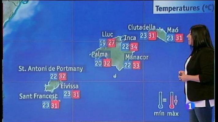 Informatiu Balear - El temps a les Illes Balears - 19/07/17