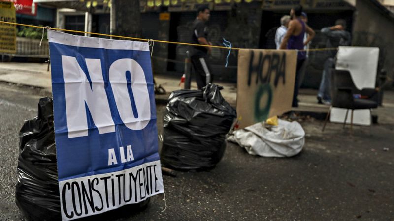 Huelga de la oposición en Venezuela contra la Constituyente de Nicolas Maduro