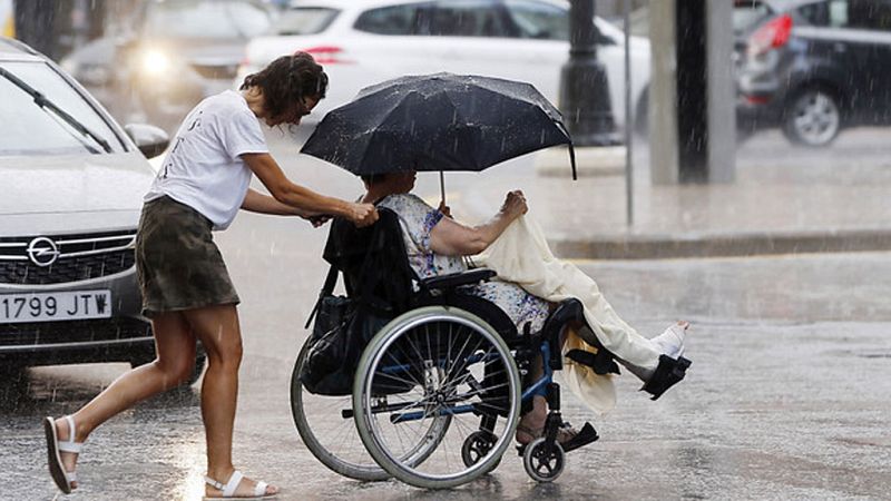 Chubascos en el Pirineo más fuertes en la zona oriental