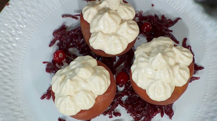 Torres en la cocina - flan de plátano asado