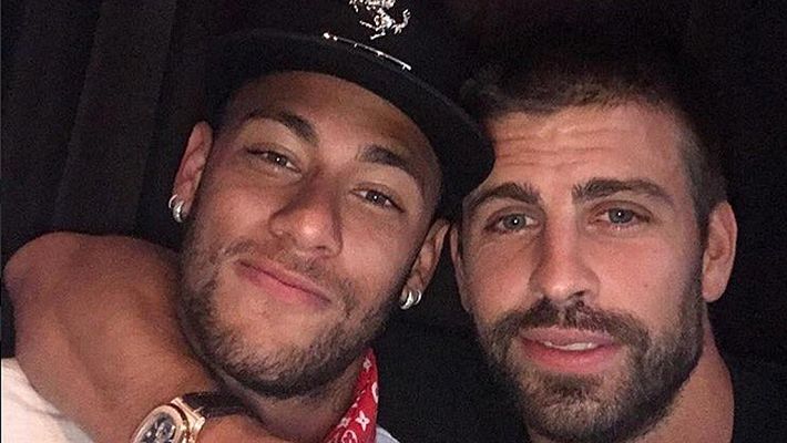 Telediario 1 - Piqué asegura que Neymar se queda