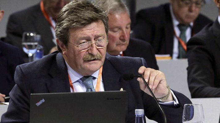 Telediario 1 - Juan Luis Larrea, presidente interino de la Federación