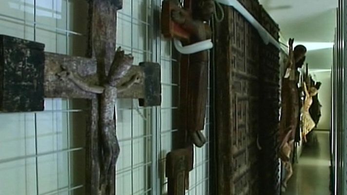 Telediario 1 - AragAragón solicita permiso judicial para recuperar 44 piezas del Monasterio de Sijena expuestas en el Museo de Lleida