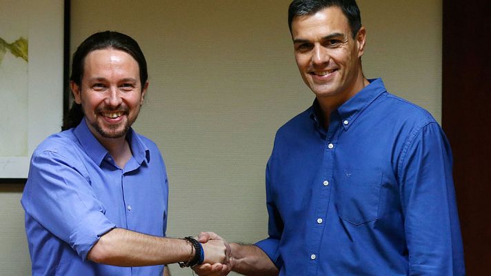 Telediario 1 - PSOE y Podemos solicitan la comparecencia de Mariano Rajoy en un pleno extraordinario