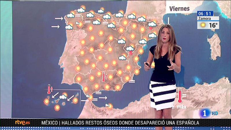 Las temperaturas siguen subiendo en el tercio sur - El tiempo | Ver