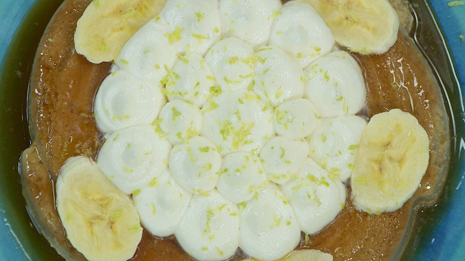 Torres en la cocina - Flan de plátano asado