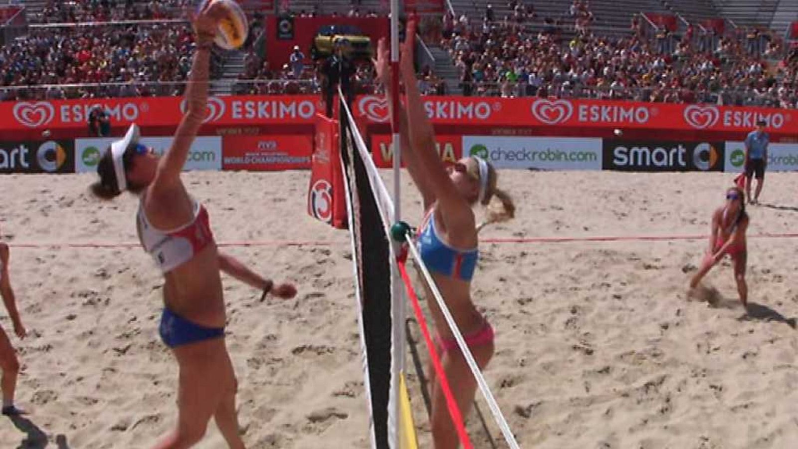 Voley playa - Campeonato del Mundo Femenino: Summer/Sweat (USA) - Rimser/Plesiutschnig (AUT) - ver ahora