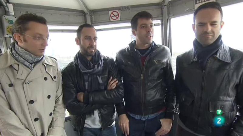 Blaumut, al telefèric de Montjuïc