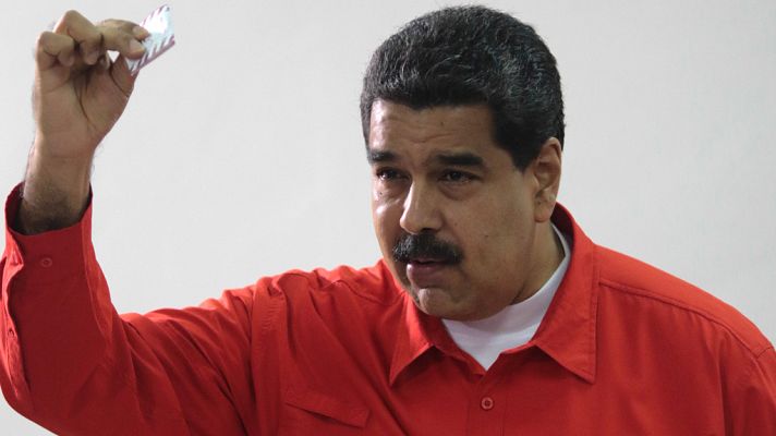Telediario 1 - Nicolás Maduro vota para elegir a la Asamblea Nacional Constituyente
