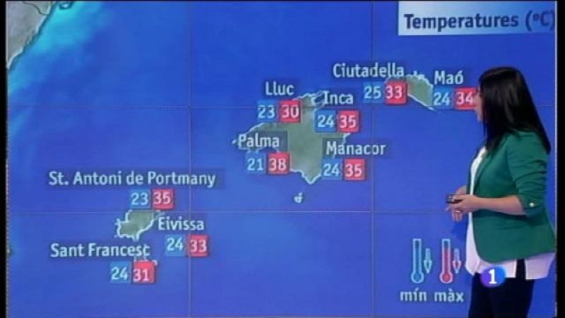 El temps a les Illes Balears - 04/08/17