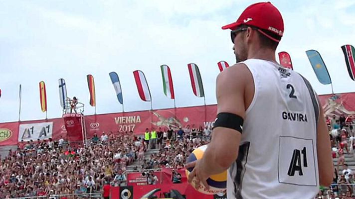 Voley Playa - Camp. del Mundo Masculino: 1/4 Final: Holanda-España