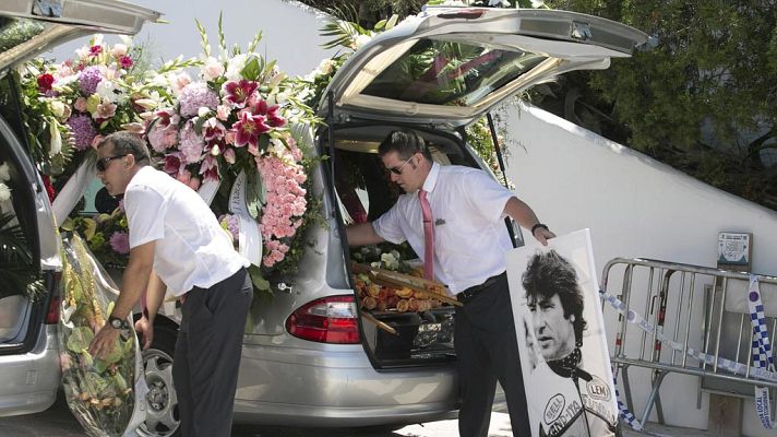 Telediario 1 - Ibiza despide a Ángel Nieto en un emotivo funeral acompañado de 500 motos