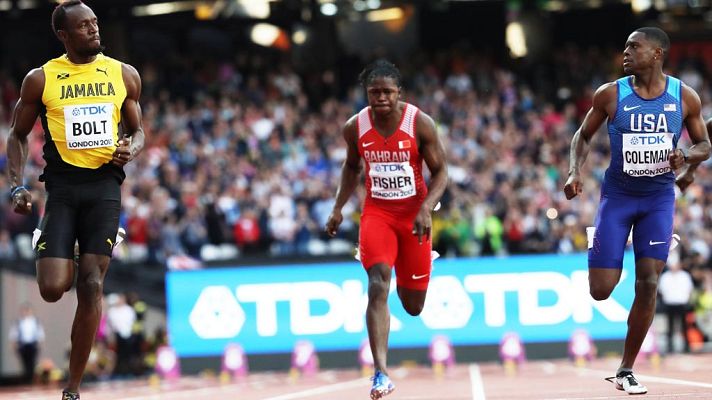  - Bolt, a la final como segundo de su serie por detrás de Coleman