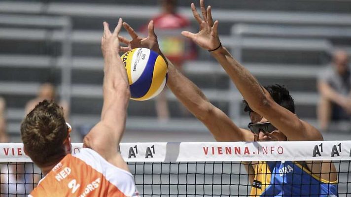Voley Playa - Camp. del Mundo Masculino: 1ª Semifinal: Holanda-Brasil