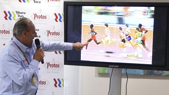 Telediario 1 - Fermín Cacho: "Había soñado con la carrera del 92"