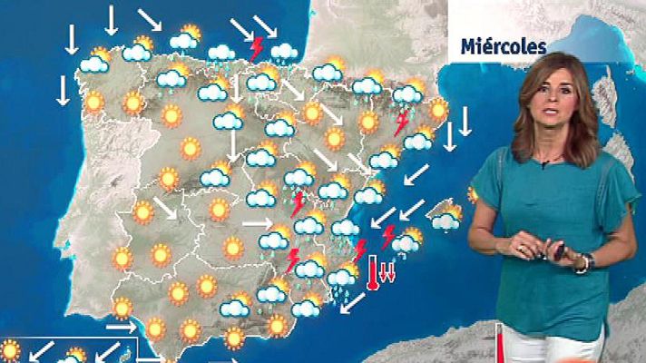 El tiempo - La Aemet prevé para este miércoles un descenso generalizado de las temperaturas