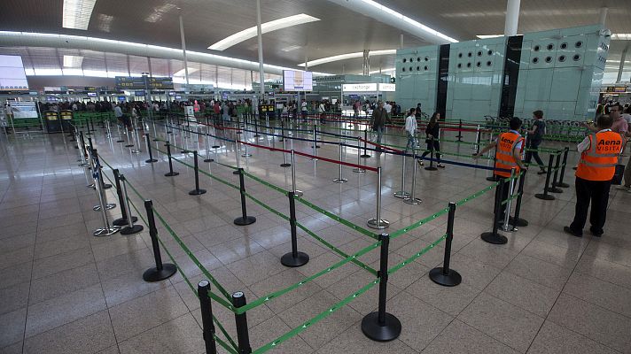 Telediario 1 - Los trabajadores de Eulen someten a votación cuatro propuestas distintas para salir del conflicto