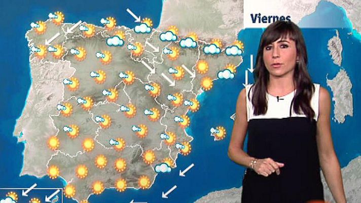 El tiempo - La AEMET prevé para este viernes una progresiva recuperación de las temperaturas