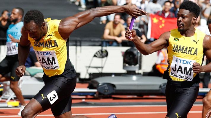 Atletismo - Bolt lidera a Jamaica en las series de 4x100m