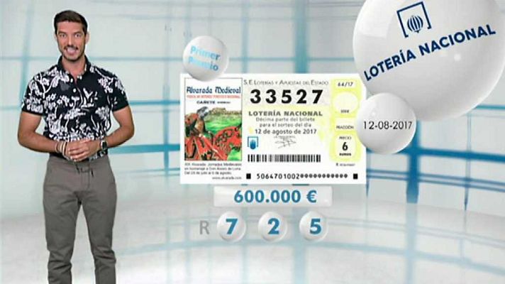Loterías - Lotería Nacional - 12/08/17