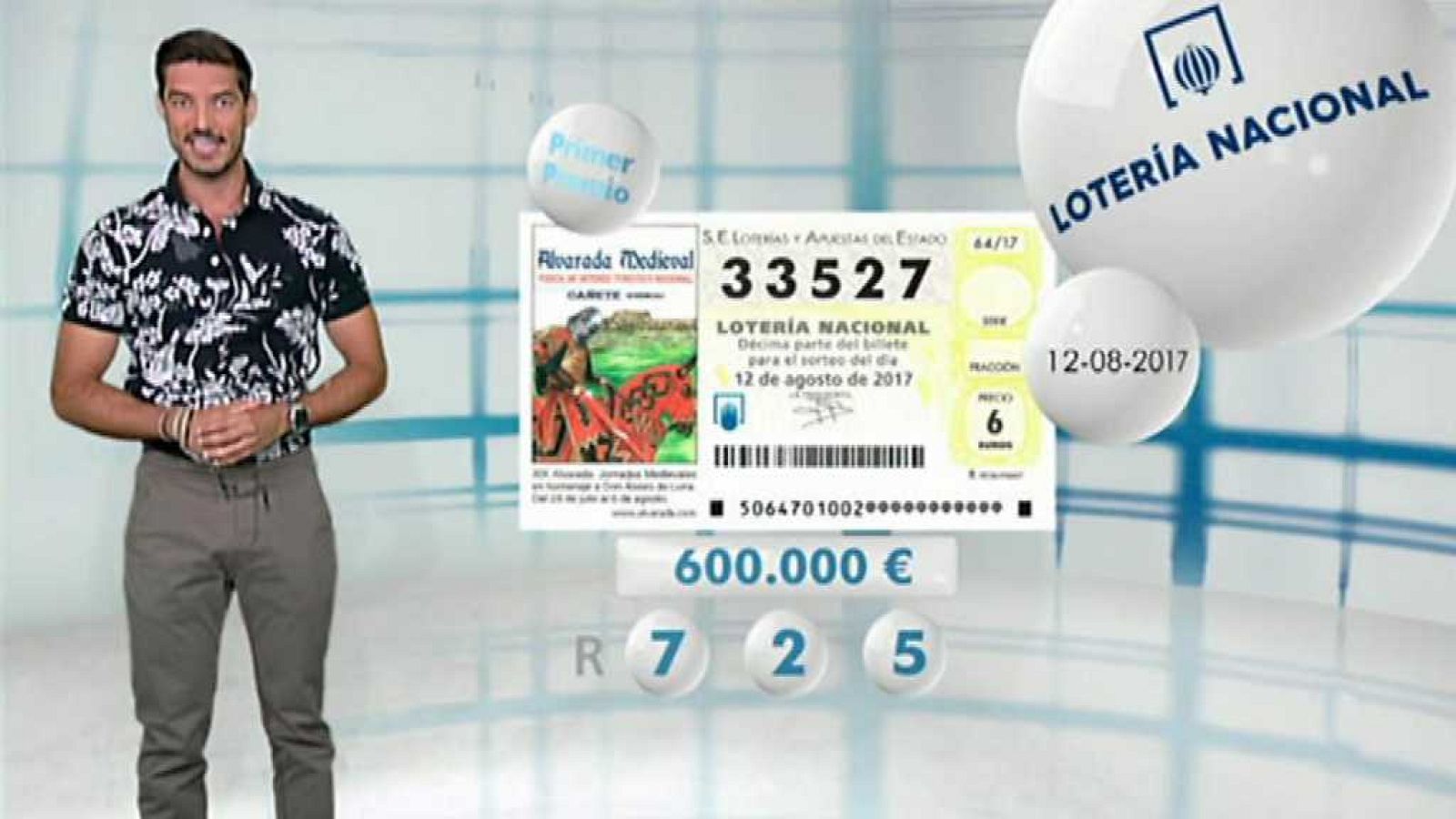 Lotería Nacional - 12/08/17 - ver ahora