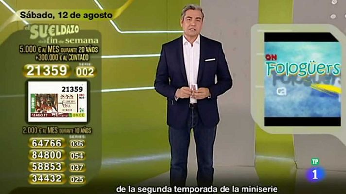 Sorteos ONCE - Sorteo ONCE - 12/08/17