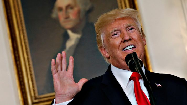 Telediario 1 - Trump condena la "violencia racista" de Charlottesville tras dos días de críticas por su tibieza