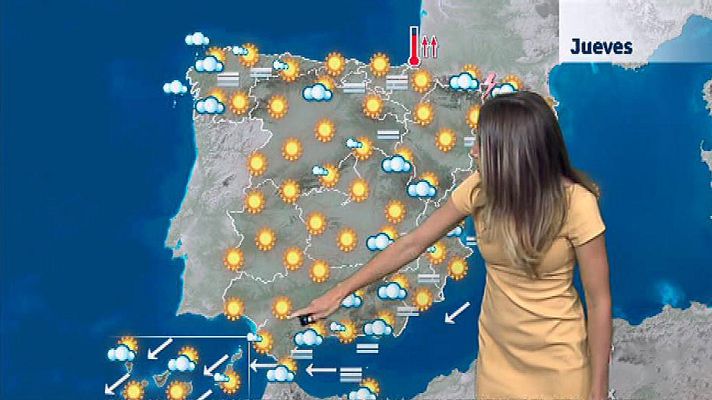 El tiempo - Ascenso de las temperaturas diurnas