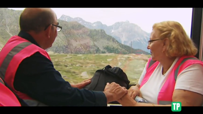 Hotel Romántico - Los huéspedes viajan en el Bernina Express