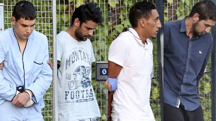 Telediario 1 - La Audiencia Nacional interroga a los cuatro detenidos por los atentados en Cataluña