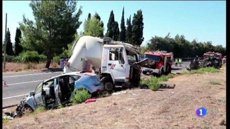 Tres morts i 4 ferits a un accident a la carretera d'Alcúdia