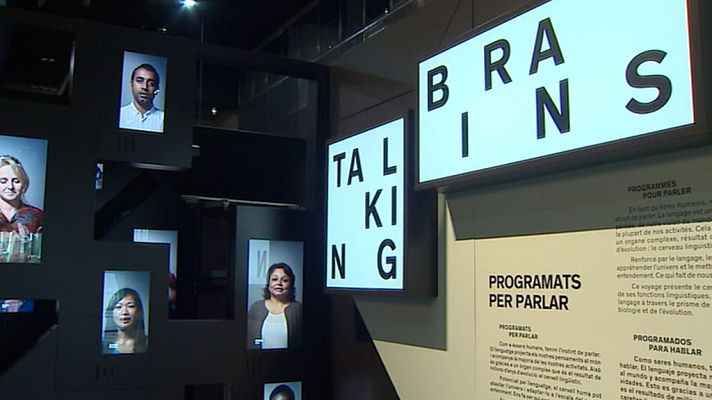 Telediario 1 - Talking Brains, cerebro y lenguaje, exposición interactiva de Cosmocaixa, Barcelona