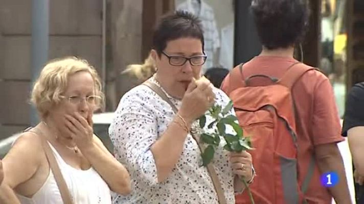 Telediario 1 - Atentado en Las Ramblas