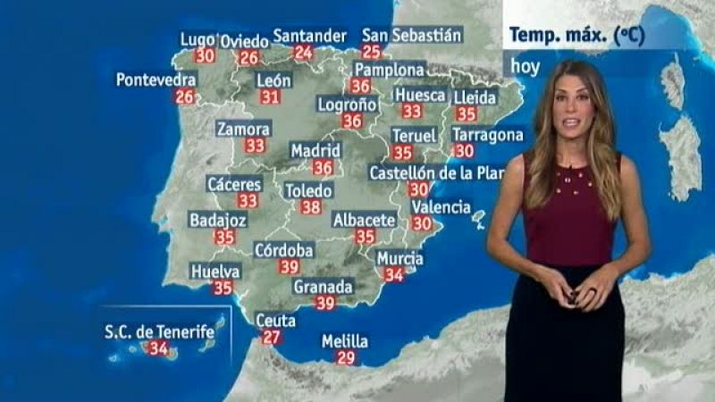 El tiempo en Castilla y León - 25/08/17