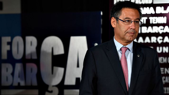 Telediario 1 - Messi y Bartomeu vuelven juntos pero no hablan de la renovación